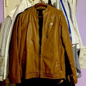 Buffalo leather jacket , worn twice exactly, great color goes with everything!!!